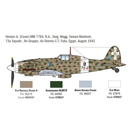 I1481-Avion MC.202 Folgore Aces 1/72 Italeri - I1481