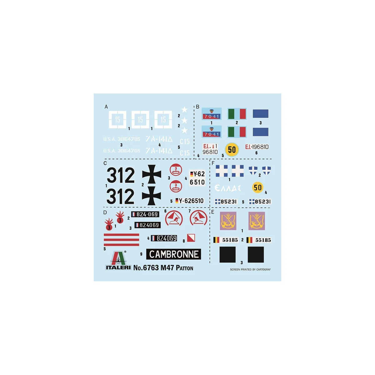 Char M47 Patton 1/35 Italeri Italeri I6763 - 3 Char M47 Patton 1/35 Italeri Italeri I6763 - 3