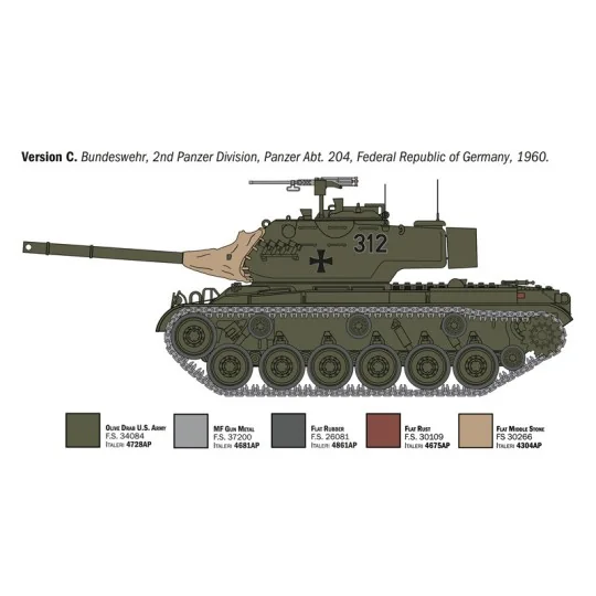 Char M47 Patton 1/35 Italeri Italeri I6763 - 6 I6763-Char M47 Patton 1/35 Italeri - I6763