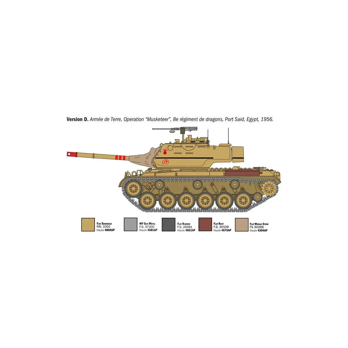 M47 Patton Tank 1/35 Italeri Italeri I6763 - 7
