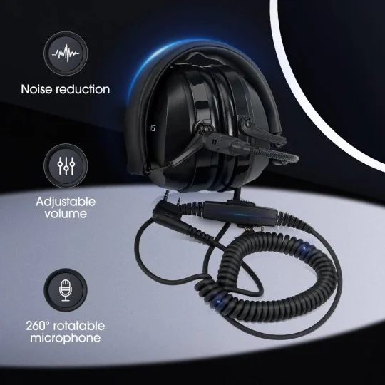 QYT-RETEVIS-Casque headset Retevis pour radio KT-A16 QYT