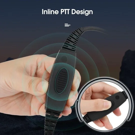 QYT-RETEVIS-Retevis headset for KT-A16 QYT radio - QYT-RETEVIS