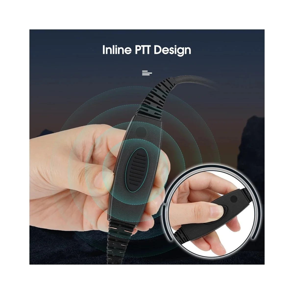 Casque headset Retevis pour radio KT-A16 QYT QYT-RETEVIS - 3