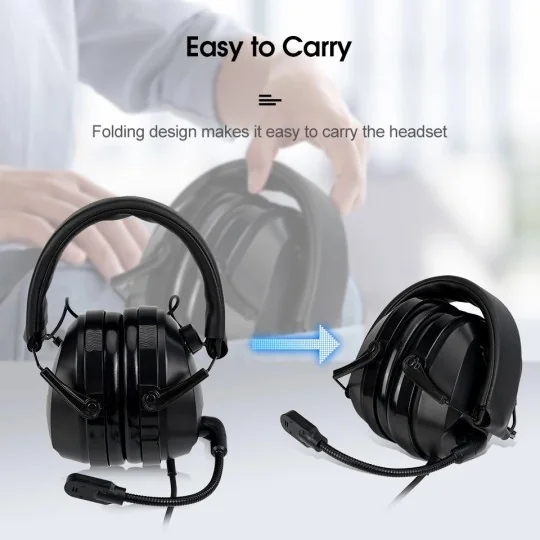 QYT-RETEVIS-Casque headset Retevis pour radio KT-A16 QYT - QYT-RETEVIS