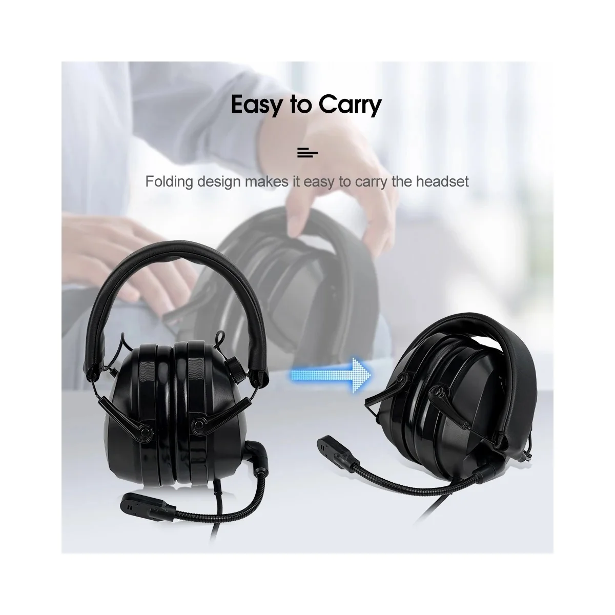 Casque headset Retevis pour radio KT-A16 QYT QYT-RETEVIS - 7