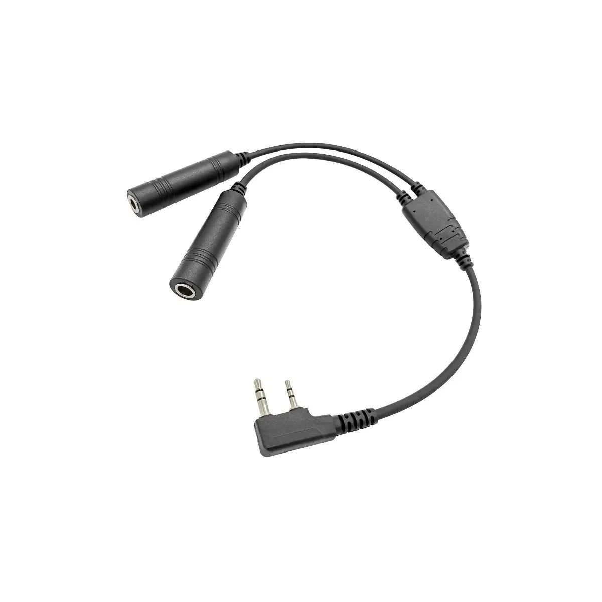Adaptateur double jack GA Général Aviation pour radio KT-A16 QYT QYT-GA - 1