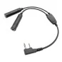 QYT-GA-Adaptateur double jack GA Général Aviation pour radio KT-A16 QYT - QYT-GA