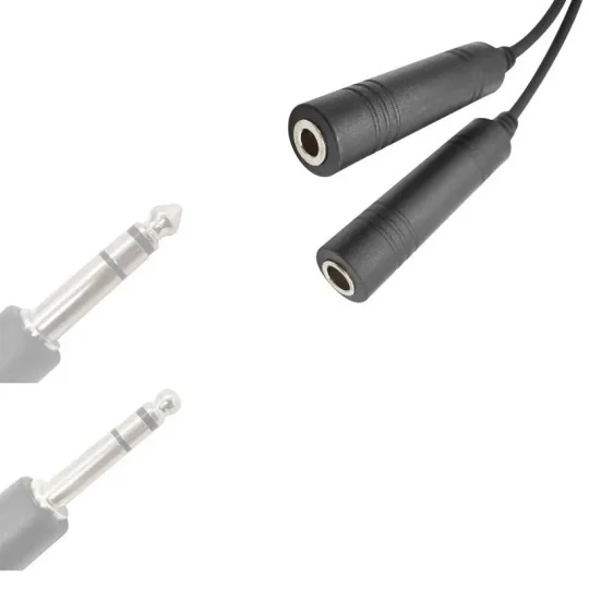 QYT-GA-Adaptateur double jack GA Général Aviation pour radio KT-A16 QYT - QYT-GA