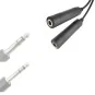 copy of Retevis headset for KT-A16 QYT radio QYT-GA - 3 QYT-GA-GA General Aviation Dual Jack Adapter for KT-A16 QYT Radio - QYT-GA