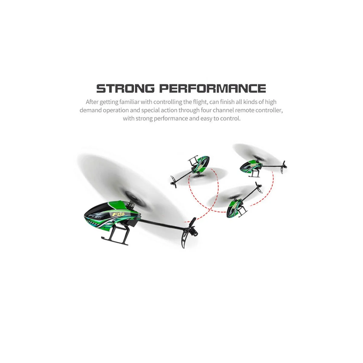 F03 4CH Class 160 Helicopter with Kootai RTF Mode 2 Flight Stabilizer Volantex KT-F03 - 5 F03 4CH Class 160 Helicopter with Kootai RTF Mode 2 Flight Stabilizer Volantex KT-F03 - 5