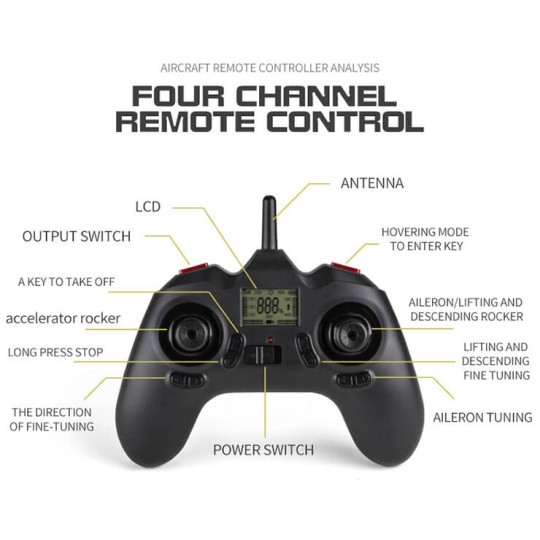 KT-F03-F03 4CH Class 160 Helicopter with Kootai RTF Mode 2 Flight Stabilizer