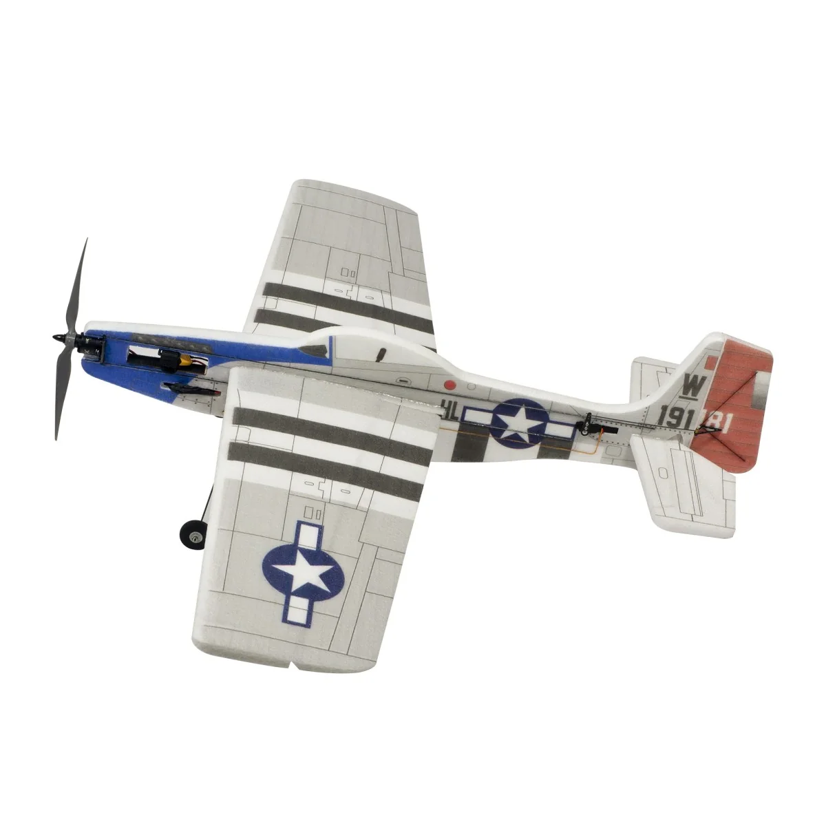 P-51 Mustang 3D Sport 1000mm E45 Kit PNP DW Hobby DW Hobby - Dancing Wings Hobby E4504 - 4
