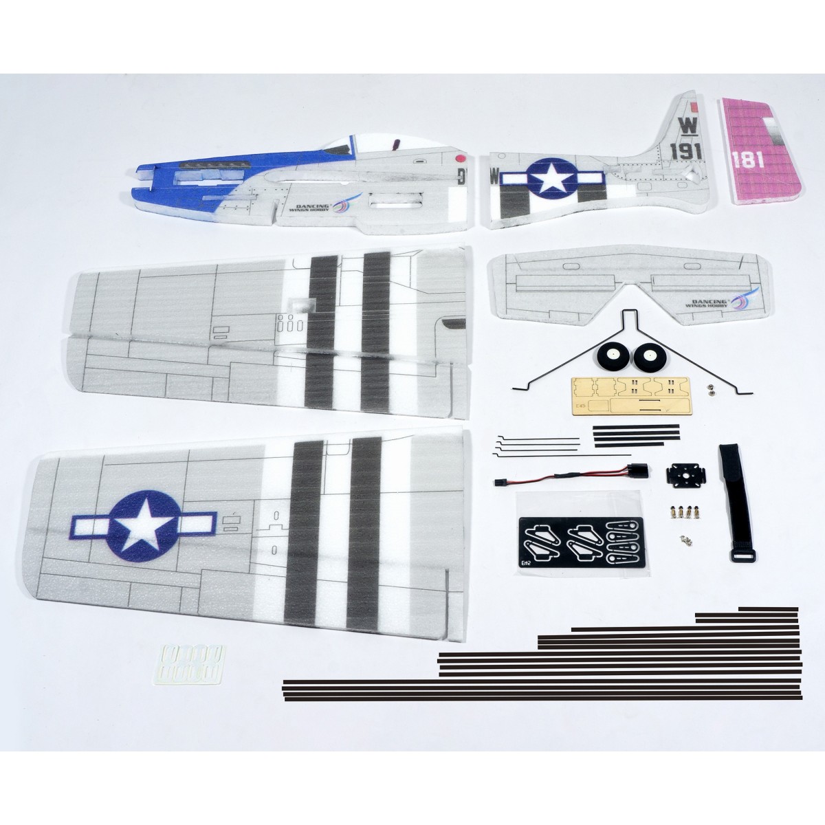 P-51 Mustang 3D Sport 1000mm E45 PNP Kit DW Hobby DW Hobby - Dancing Wings Hobby E4504 - 11