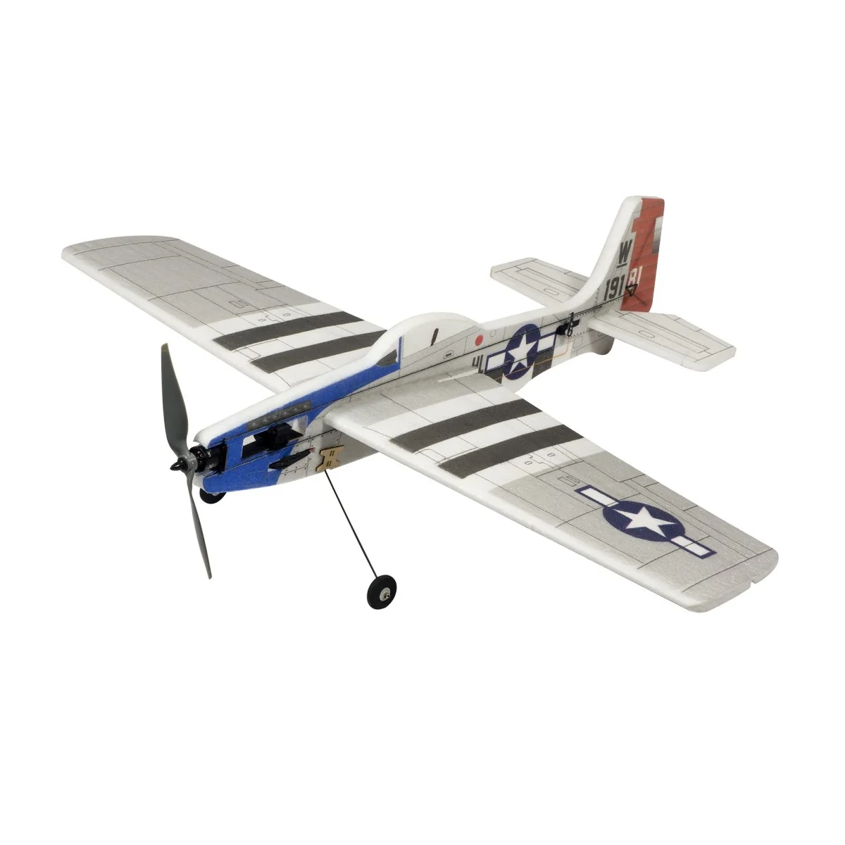 P-51 Mustang 3D Sport 1000mm E45 Kit seul DW Hobby DW Hobby - Dancing Wings Hobby E4501 - 1