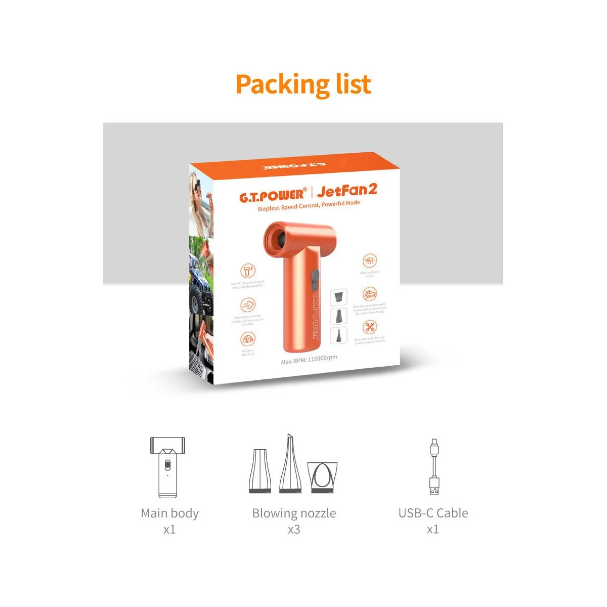 Pulseur d'air JetFan V2 GT Power GT-Power GT-GETFANV2 - 6
