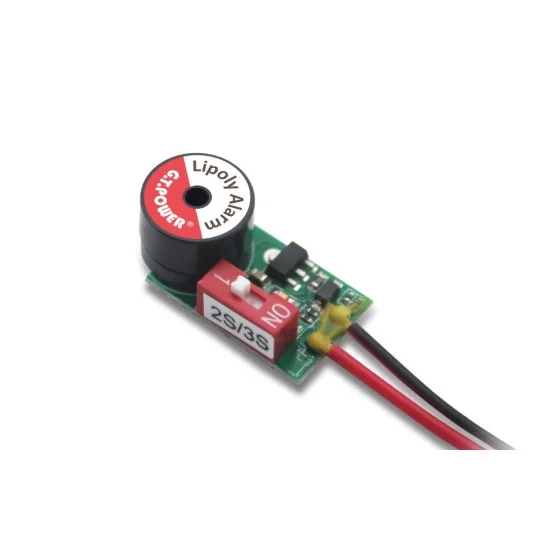 GT-ALARM2S3S-Alarme Li-Po basse tension 2-3S GT Power