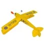 VA08-Tiger Moth 600mm moteur caoutchouc kit balsa vole libre DW Hobby