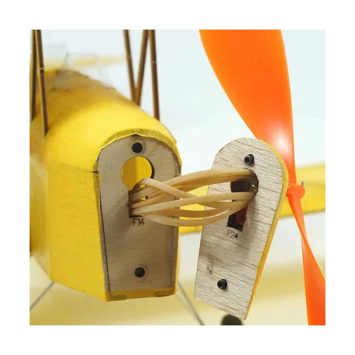 Tiger Moth 600mm rubber motor balsa kit free fly DW Hobby DW Hobby - Dancing Wings Hobby VA08 - 5