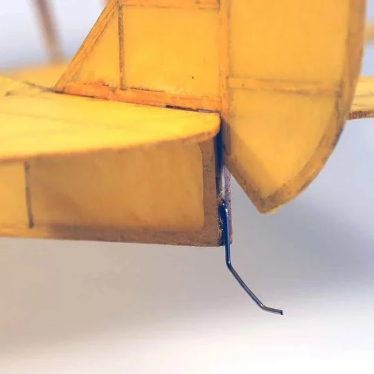 VA08-Tiger Moth 600mm rubber motor balsa kit free fly DW Hobby