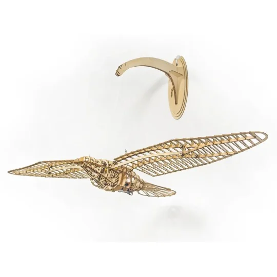 VA09-Oiseau Colombe mécanique 1m découpe laser bois, modèle statique DW Hobby
