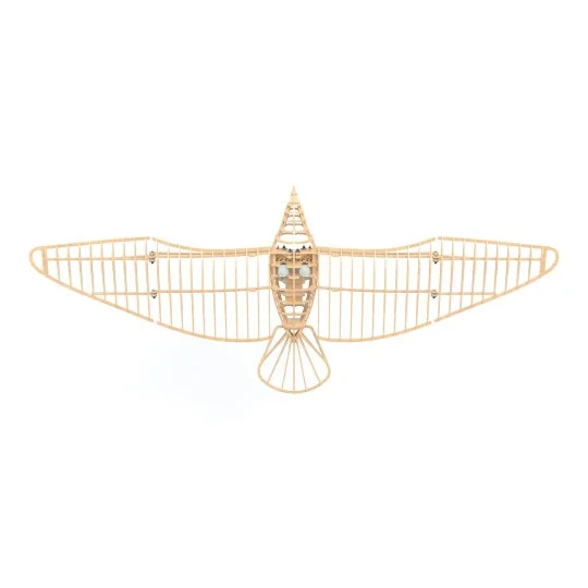 VA09-Oiseau Colombe mécanique 1m découpe laser bois, modèle statique DW Hobby - VA09