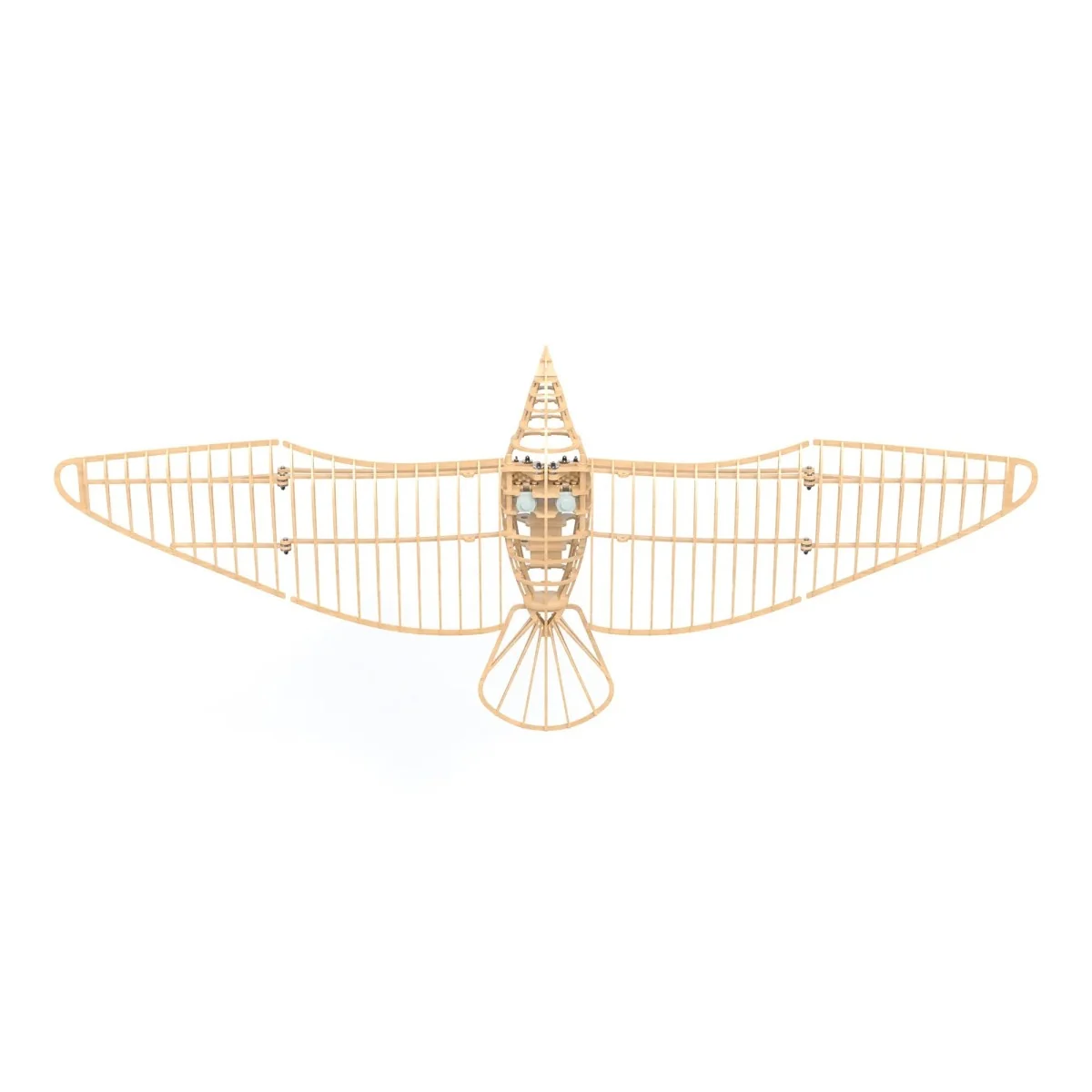 copy of Glider Otto Lilienthal laser cutting wood, static model DW Hobby DW Hobby - Dancing Wings Hobby VA09 - 8