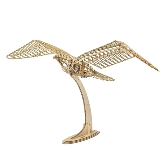 VA09-Oiseau Colombe mécanique 1m découpe laser bois, modèle statique DW Hobby - VA09