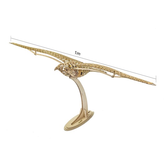 VA09-Oiseau Colombe mécanique 1m découpe laser bois, modèle statique DW Hobby