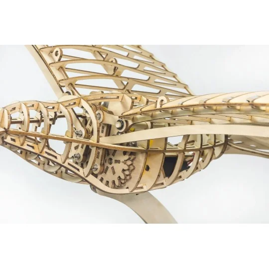 VA09-Oiseau Colombe mécanique 1m découpe laser bois, modèle statique DW Hobby - VA09