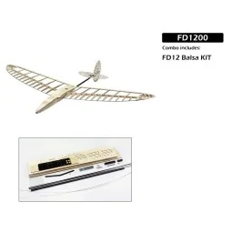 copy of DLG Windrunner Glider 1.20m FDCG12 Kit ARF balsa DW Hobby DW Hobby - Dancing Wings Hobby FD1200 - 1
