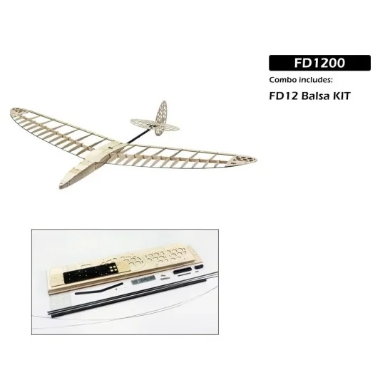 FD1200-DLG Windrunner 1.20m FD12 Glider Kit only balsa DW Hobby
