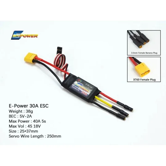 BE006-Controleur brushless ESC 30A AEO - BE006