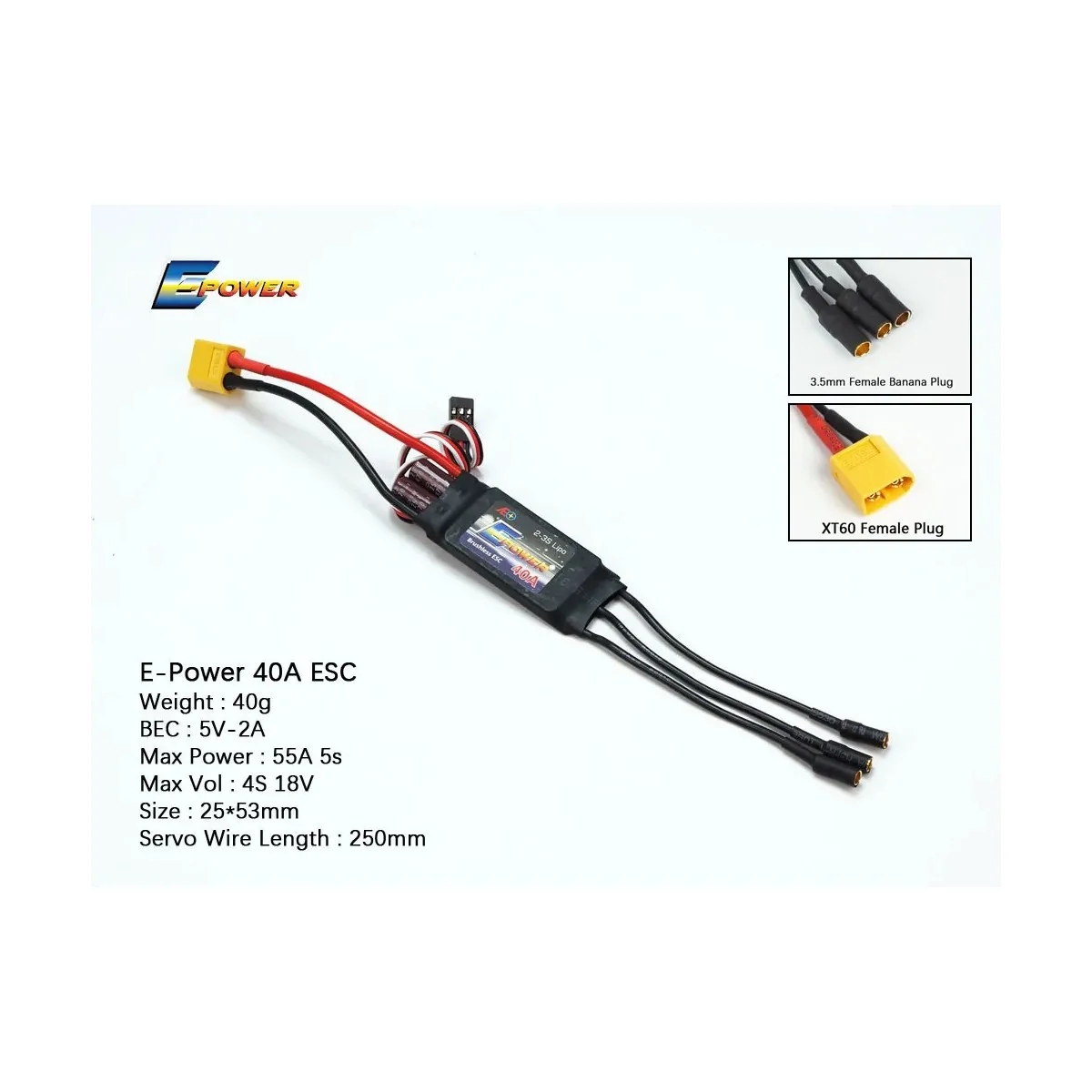 Controleur brushless ESC 40A AEO DW Hobby - Dancing Wings Hobby BE007 - 1