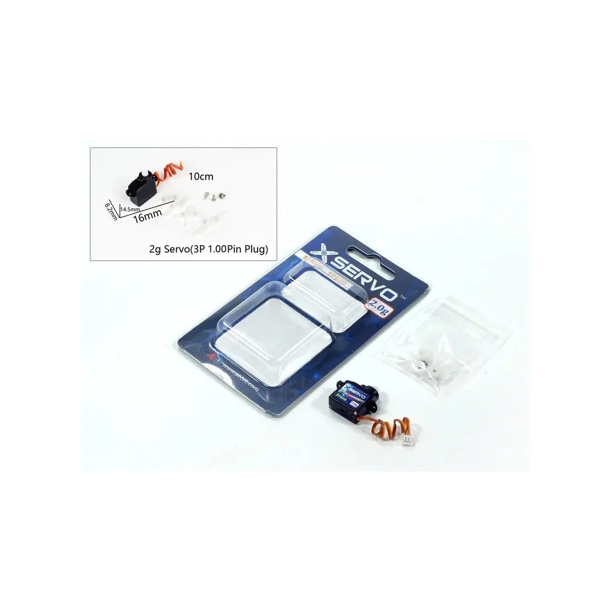 Servo nano SP020 2.0g AEO DW Hobby - Dancing Wings Hobby SP020C-1 - 1