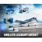 V768-3-Avion Corsair F4U 500mm brushless avec stabilisateur de vol RTF Volantex