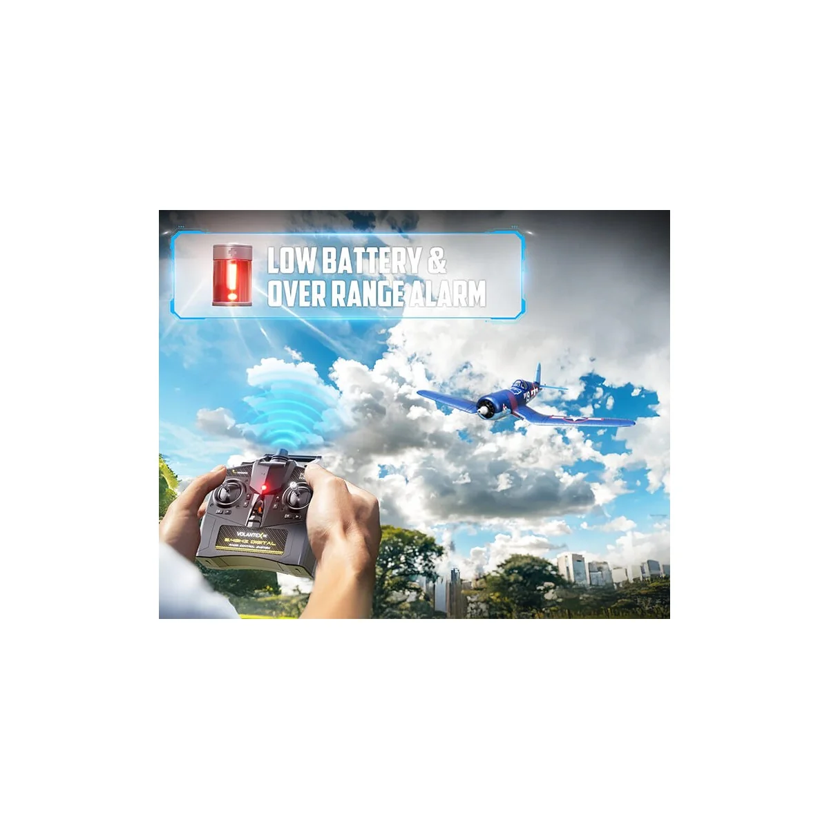 Avion Corsair F4U 500mm brushless avec stabilisateur de vol RTF Volantex Volantex V768-3 - 9