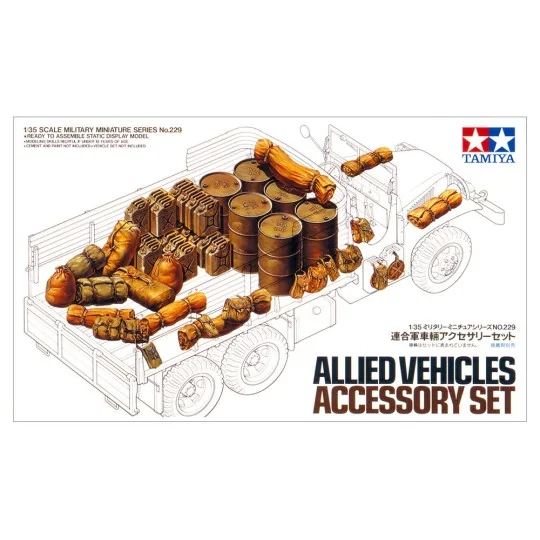 35229-Tamiya 1/35 Allied Vehicle Accessories - 35229
