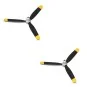 V-P7680304-Hélice tripales pour avion Corsair F4U 500mm V768-3 Volantex (x2)