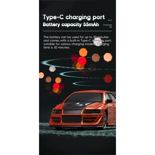 copy of Micro Muscle Car 1/76 RTR Turbo Racing Turbo Racing TB-C76 - 11 TB-C76-Micro Sport Red C76 1/76 RTR Turbo Racing - TB-C76
