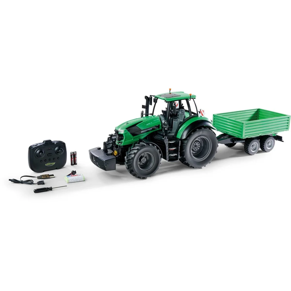 Tracteur Deutz-Fahr 8280 TTV avec remorque 1/16 RTR Carson Carson 500907705 - 1