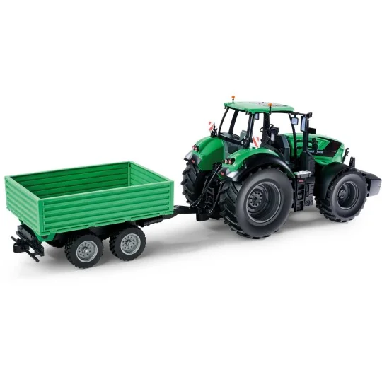 500907705-Deutz-Fahr 8280 TTV Tractor with Trailer 1/16 RTR Carson - 500907705