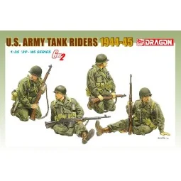 Personnages soldats U.S tank 1944/45 1/35 Dragon D6378 - 1