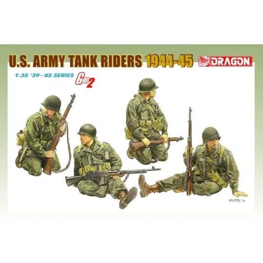 U.S. Tank Soldier Figures 1944/45 1/35 Dragon D6378 - 1 D6378-U.S. Tank Soldier Figures 1944/45 1/35 Dragon - D6378