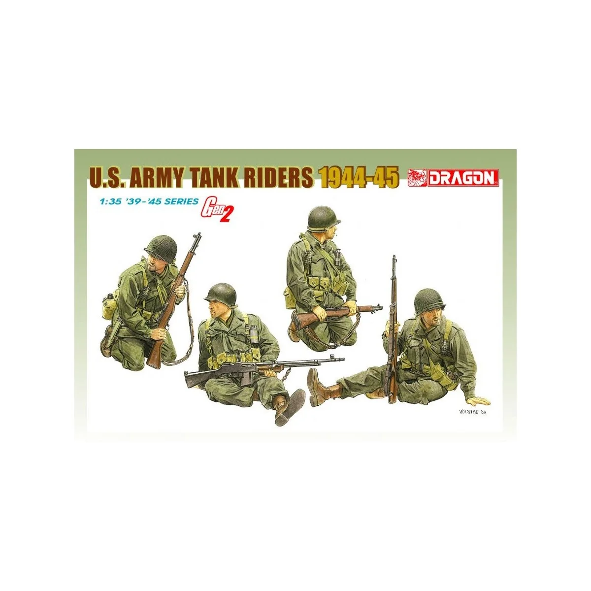 Personnages soldats U.S tank 1944/45 1/35 Dragon D6378 - 1