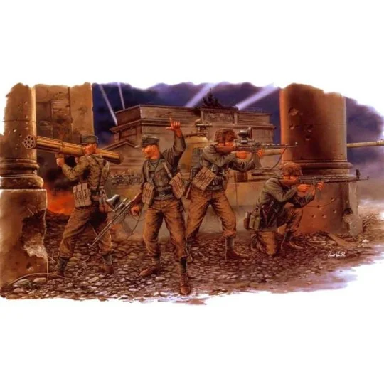 Nachtjäger Soldier Figures (Berlin 1945) 1/35 Dragon D6089 - 1 D6089-Nachtjäger Soldier Figures (Berlin 1945) 1/35 Dragon - D6089