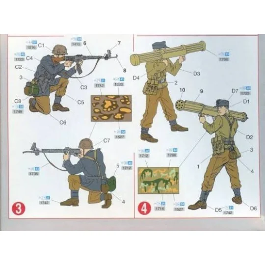 Nachtjäger Soldier Figures (Berlin 1945) 1/35 Dragon D6089 - 4 D6089-Nachtjäger Soldier Figures (Berlin 1945) 1/35 Dragon - D6089
