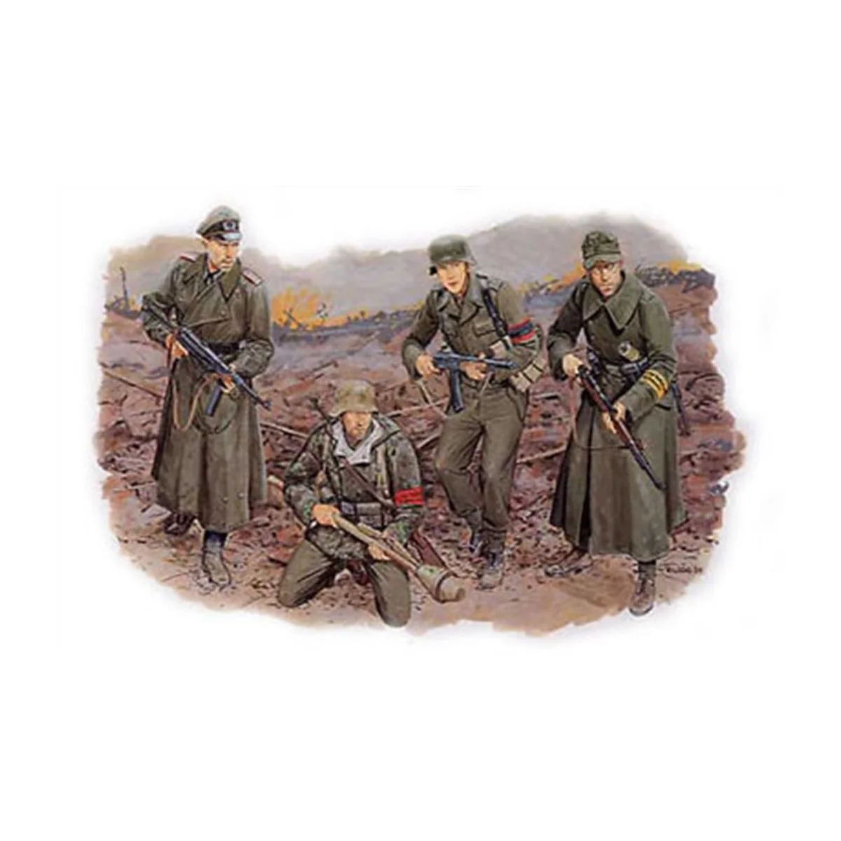Personnages soldats Volksturm (Berlin 1945) 1/35 Dragon D6020 - 1 Personnages soldats Volksturm (Berlin 1945) 1/35 Dragon D6020 - 1