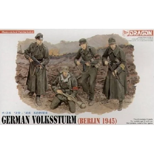 Volksturm Soldier Figures (Berlin 1945) 1/35 Dragon D6020 - 2 D6020-Volksturm Soldier Figures (Berlin 1945) 1/35 Dragon - D6020