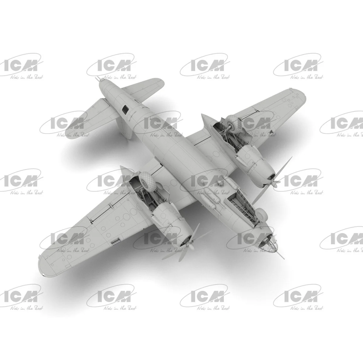 Avion B-26F Marauder, WWII American Bomber, 1/48 ICM 48325 - 7 Avion B-26F Marauder, WWII American Bomber, 1/48 ICM 48325 - 7