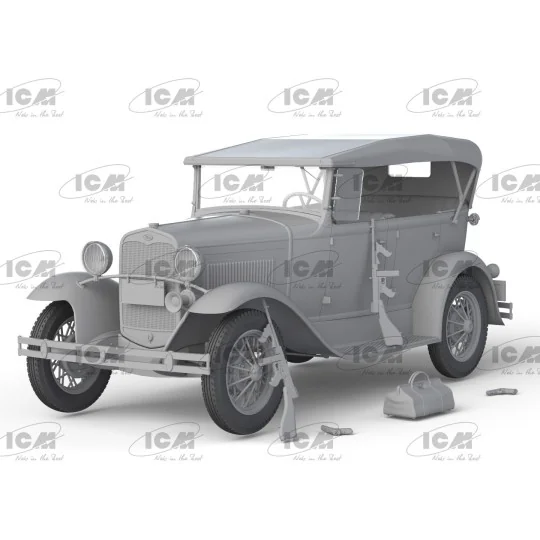 24052-Ford Model A Voiture Gangsters 1/24 ICM